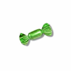 Green Metallic Wrapped Candy Pin